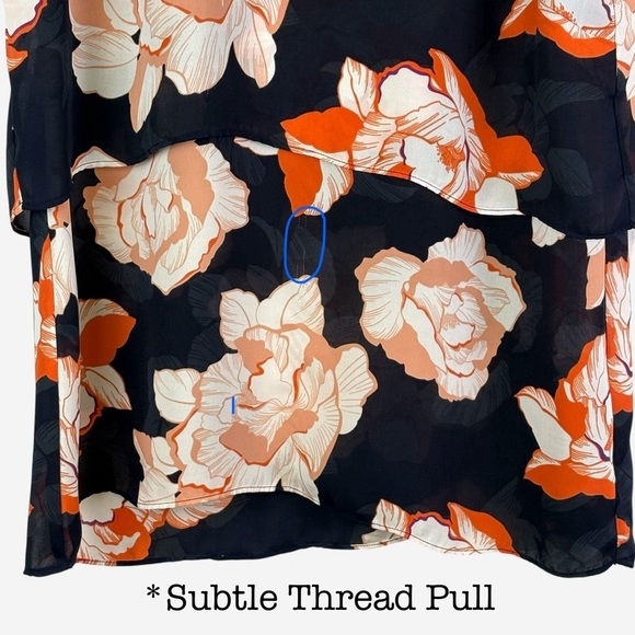 Cabi Floral Sleeveless Blossom Tiered Blouse Style 5030 Medium - Picture 5 of 13
